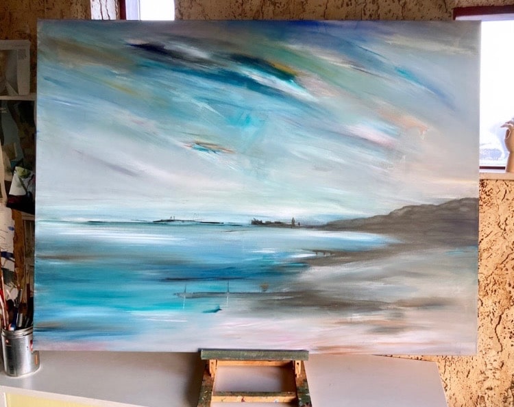 Risskov Strand i Vintersol, SOLGT